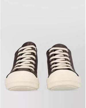 Rick Owens Leather Lace-Up Shoes - Natural