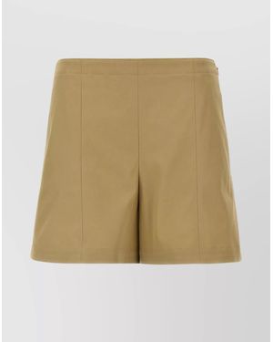 Theory Cotton Shorts With Back And Side Pockets - Natural