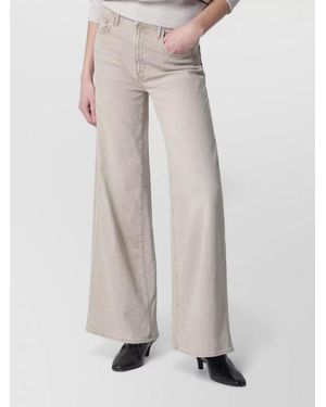 Mother Denim Wide-Leg Pants - White