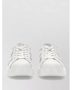 Hogan Leather Lace-Up Trainers - White