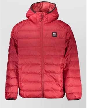 Tommy Hilfiger Hooded Puffer Jacket - Red