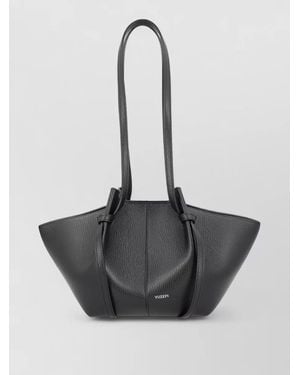 Yuzefi Mochi Small Leather Shoulder Bag - Black