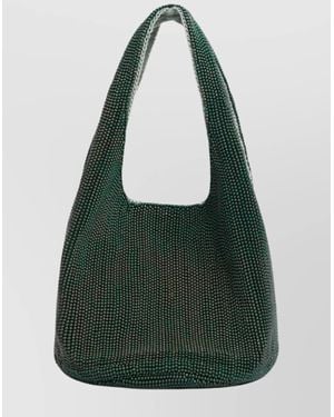 JW Anderson Beaded Shoulder Bag Structured Shape - Green