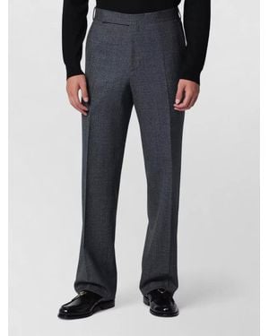 Lardini High Waist Flat Front Formal Suit Pants - Blue