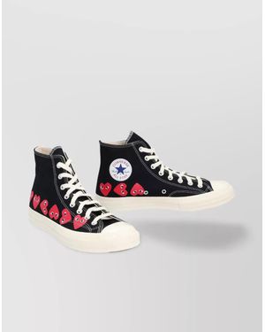 COMME DES GARÇONS PLAY Canvas High-Top Trainers - Multicolour