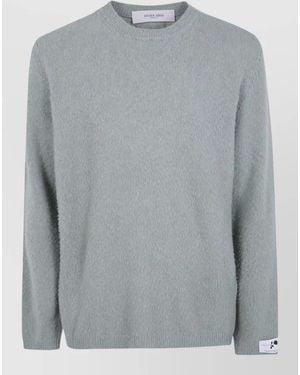 Golden Goose Wool Regular-Fit Crew-Neck Knit T-Shirt - Grey