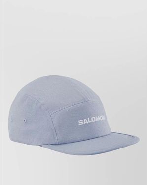 Salomon Curved Brim Cap Panelled Design Vents - Blue