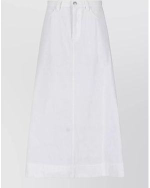 Marni Denim Midi Skirt - White