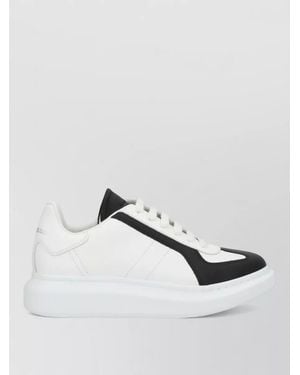 McQueen Leather Oversized Low-Top Trainers - Metallic