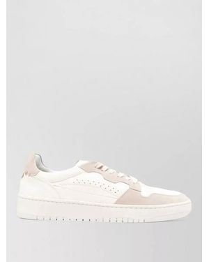 Eleventy Low Top Trainers Contrast Panels Suede - Natural
