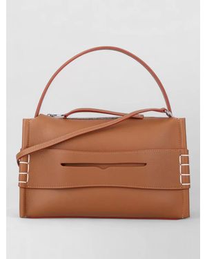 JW Anderson Loafer Shoulder Bag Top Handle Design - Brown