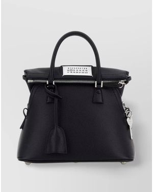 Maison Margiela 5Ac Mini Leather Shoulder Bag - Blue