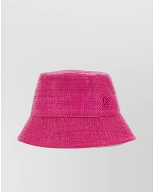Ruslan Baginskiy Straw Bucket Hat - Pink