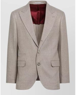 Brunello Cucinelli Single Breasted Suit - Brown