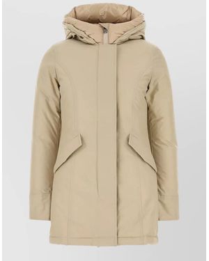 Woolrich Arctic Parka Single-Breasted Coat - Natural