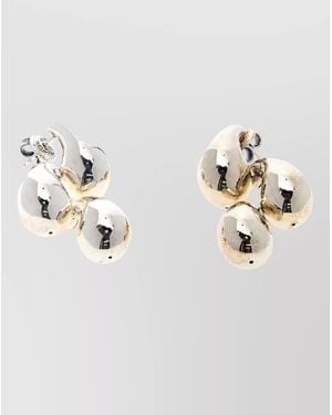 Bottega Veneta Sterling Drop Earrings - Metallic