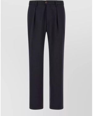 Incotex Pleated Tailored Pants - Blue