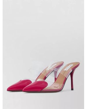 Alaïa Le Coeur Mules Heart Detail Stiletto - Pink