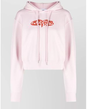 Ambush Cotton Graphic Hoodie - Pink