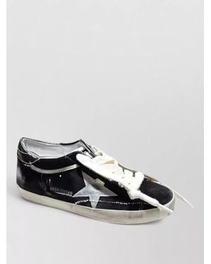 Golden Goose Super Star Velvet Low Top Laminated Heel - Multicolour