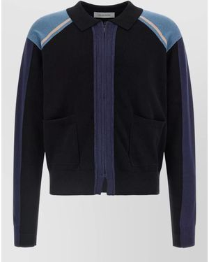 Kiko Kostadinov Cotton Zip-Up Cardigan - Blue