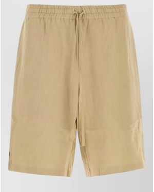 LeKasha Linen Chino Shorts - Natural