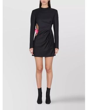 Acne Studios Wool Mini Dress - Black
