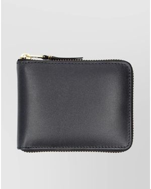 Comme des Garçons Leather Zip-Around Wallet - Grey