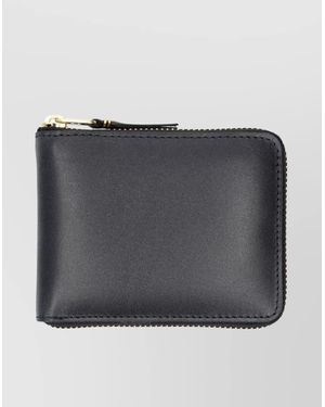 Comme des Garçons Leather Zip-Around Wallet - Grey