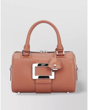 Roger Vivier Leather Mini Shoulder Bag - Pink