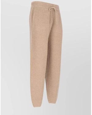 Polo Ralph Lauren Cashmere Straight-Leg Track Trousers - Natural