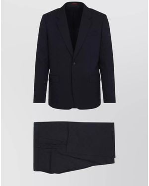 Gucci Wool Single Breasted Suit - Blue