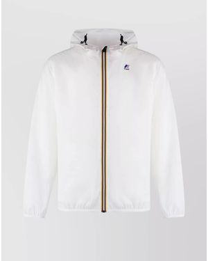 K-Way Hooded Jacket - White