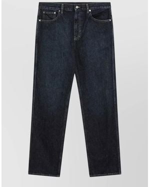 Gucci Straight Leg Denim Trousers Five Pocket Design - Blue