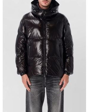 DIESEL Rolfys Hooded Puffer Shiny Finish - Black