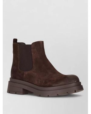 P.A.R.O.S.H. Leather Chelsea Boots - Brown