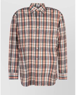 Vetements Long Sleeve Plaid Patterned Shirt - Pink