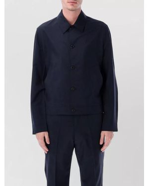 Prada Mohair Bomber Jacket Regular Fit - Blue