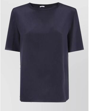 JOSEPH Silk Crepe De Chine Top - Blue