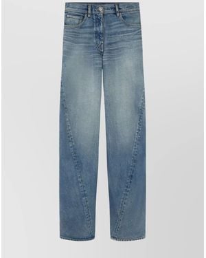 Versace Cotton Straight-Leg Trousers - Blue
