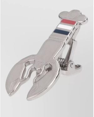 Thom Browne Sterling Brooch - White