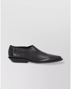 Ann Demeulemeester Leather Pointed-Toe Loafers - Multicolour
