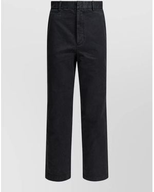 AURALEE Straight-Leg Chino Trousers - Blue