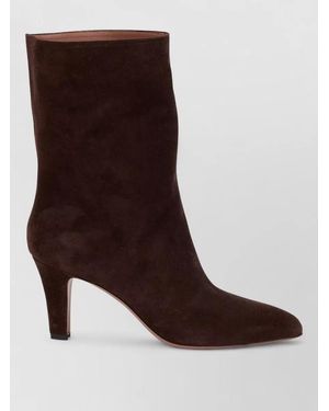 Paris Texas Ankle Boots Slender Silhouette Stiletto Heel - Brown