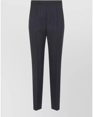 Jil Sander Pinstriped Slim-Fit Tapered Suit Trousers - Blue