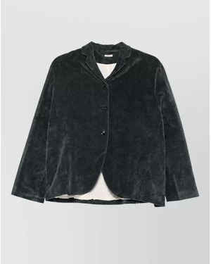 Apuntob Textured Oversized Coat - Black