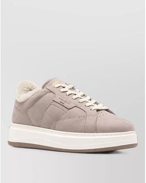 Woolrich Leather Low-Top Sneakers - Natural