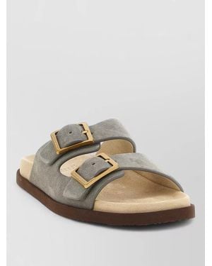 Brunello Cucinelli Suede Sandals - Multicolour