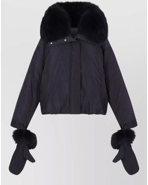 Yves Salomon Down Coat - Blue