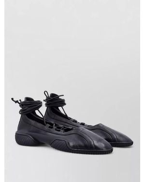 Miista Averie Lace Up Ballerina Shoe - Blue